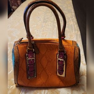 Aldo dome style Multicolor snakeprint handbag